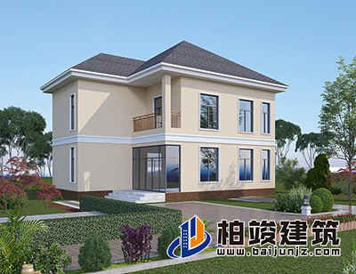 這是一種非常適合農(nóng)村自建的別墅設(shè)計，造價便宜，經(jīng)濟(jì)實惠。