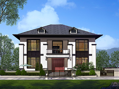 農村別墅的設計圖紙和效果圖，美麗家園。