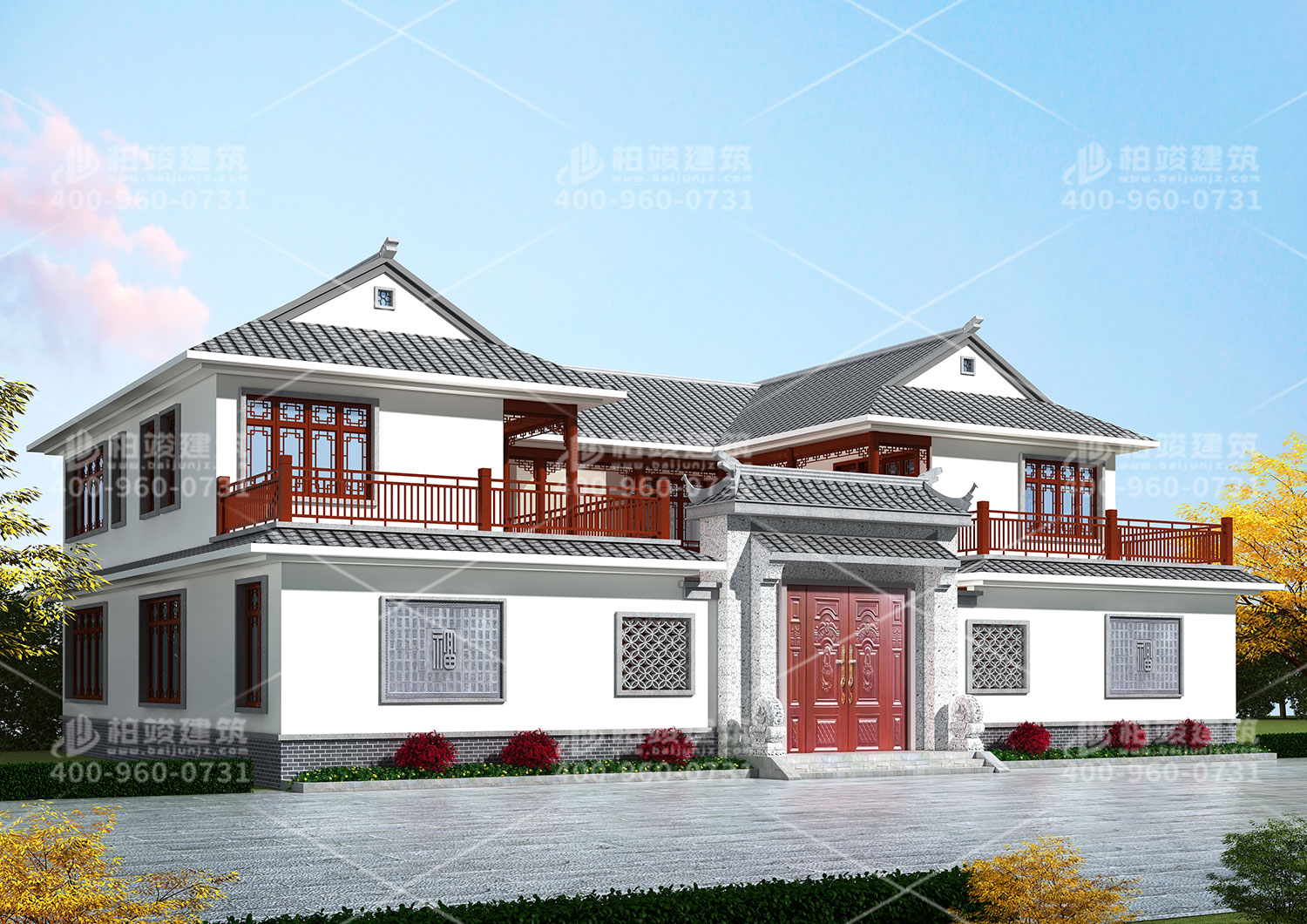 安鄉(xiāng)梅總定制四合院別墅設(shè)計圖。
