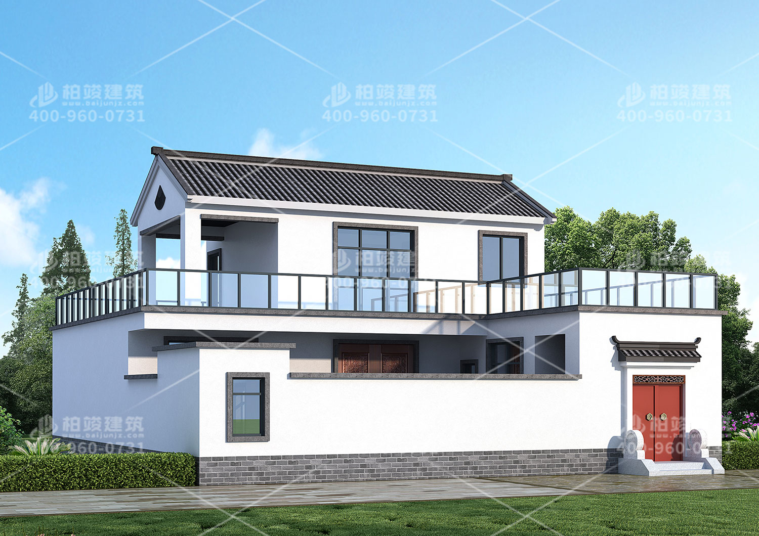 二層房屋設(shè)計圖，中式風(fēng)格設(shè)計