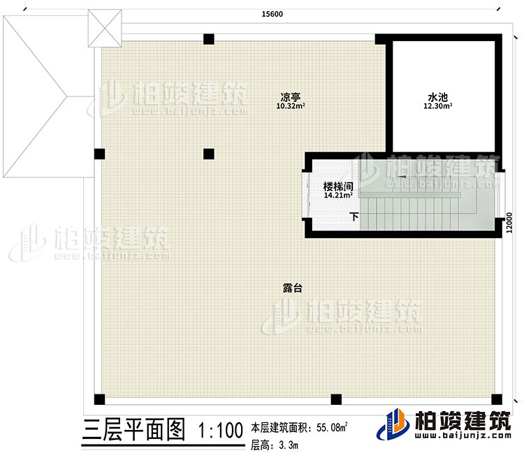 其他：樓梯間、露臺(tái)、涼亭、水池